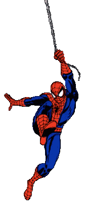 Spider-Man swinging